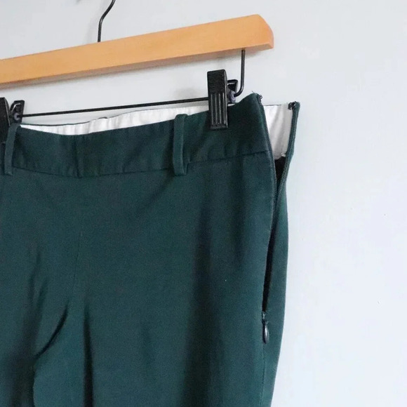 Aritzia Babaton Ellis Size 6 Green Women's Straight Leg Ankle Trouser Pants - Picture 4 of 14